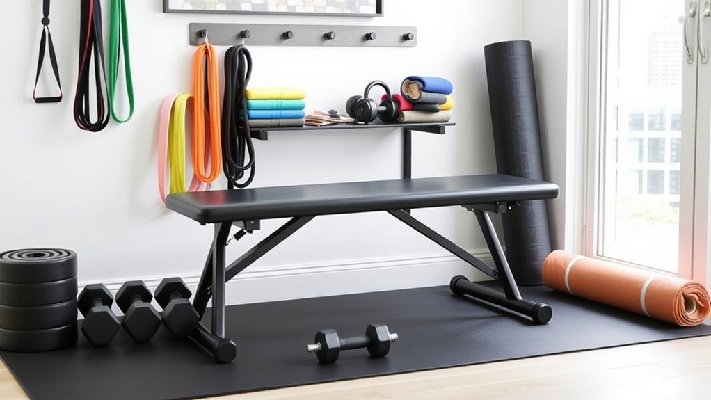 Maximieren Sie den Platz im Heim-Fitnessstudio