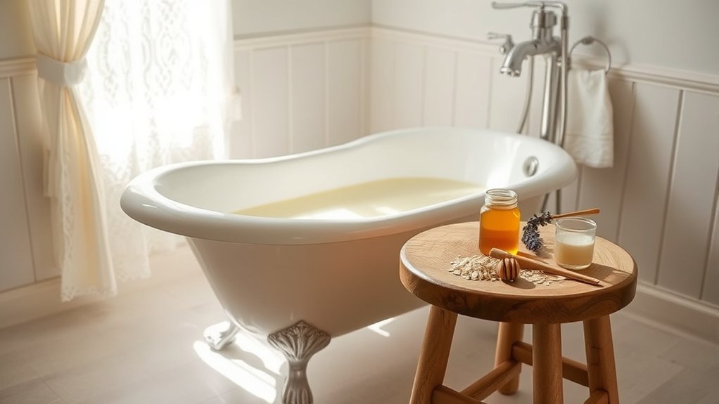 Hafermehlbad zur Beruhigung